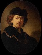 Rembrandt Peale Self portrait Wearing a Toque and a Gold Chain Spain oil painting artist
